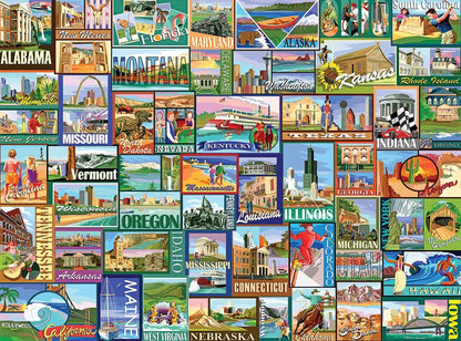 America (1434pz) - 1000 Piece Jigsaw Puzzle