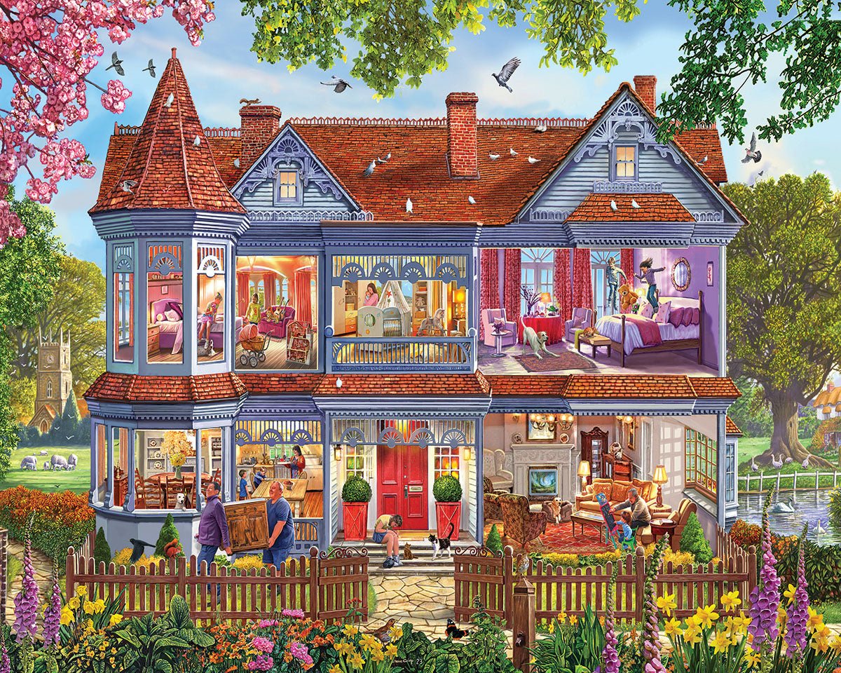 Spring House (2041pz) - 1000 Piece Jigsaw Puzzle